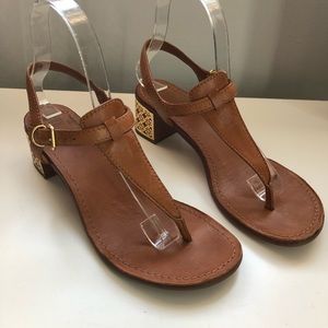 Tory Burch Stacked Heel Sandals